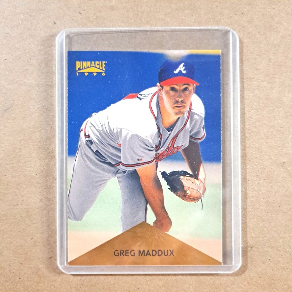1996 Pinnacle #1 Greg Maddux Baseball Card